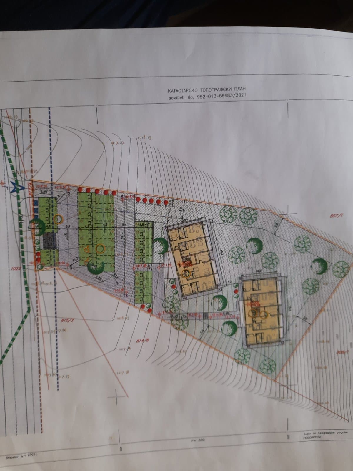 Katastarski plan parcele 813/1, KO Divčibare