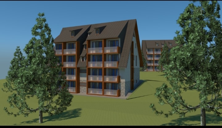 Divčibare apartmani — 3D vizualizacija kompleksa